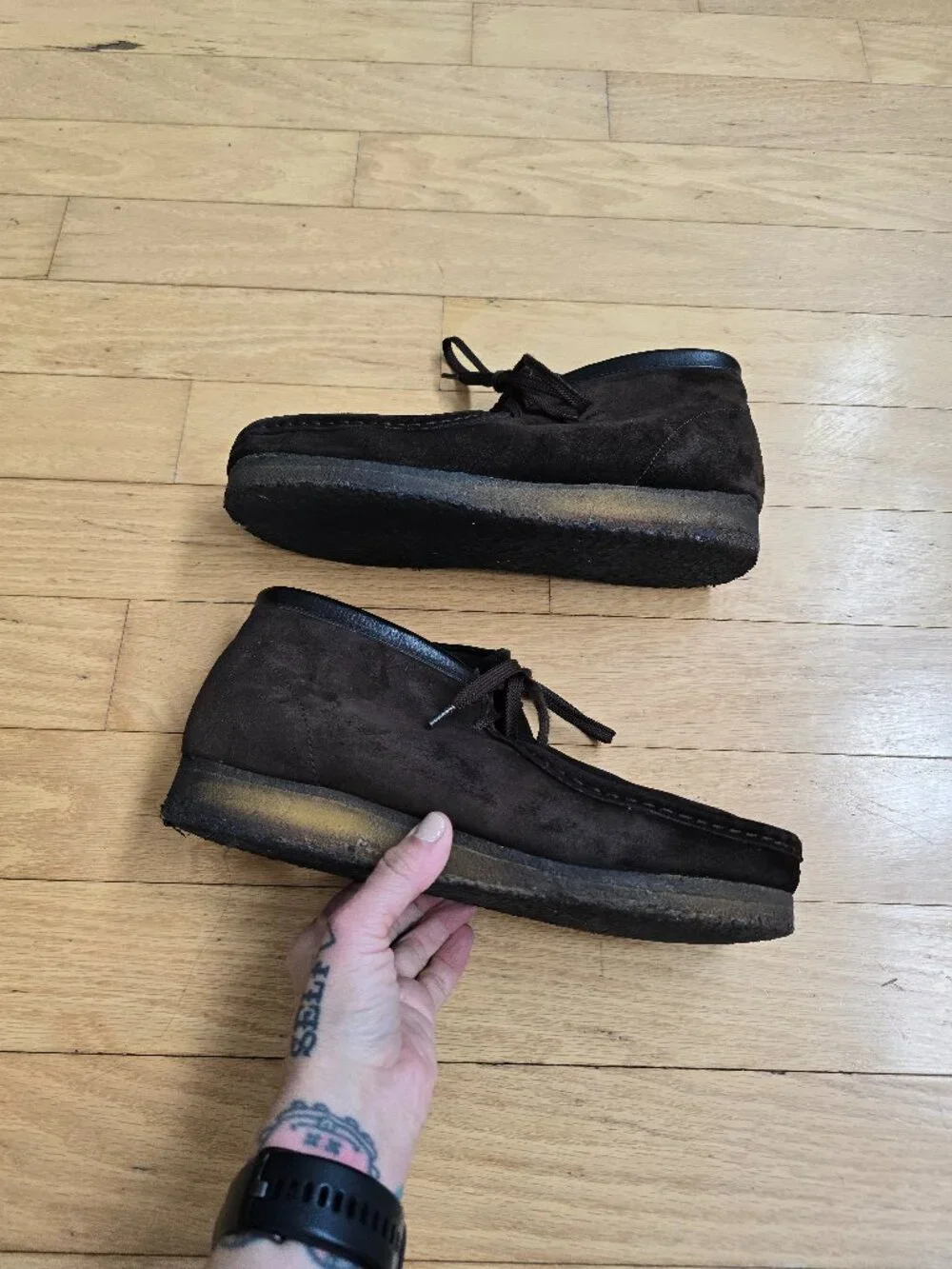 Clarks Originals | Wallabee brown suede collegiate Chukka boots | MENS 10.5